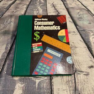 Addison-Wesley 1989 Consumer Mathematics Book